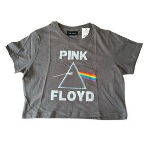 NWT- PINK FLOYD Dark Side Of The Moon Cropped baby tee.